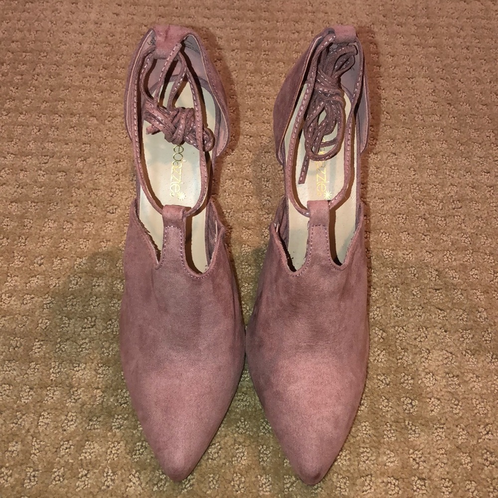SHOEDAZZLE PINK BOOTIE W/ TIES